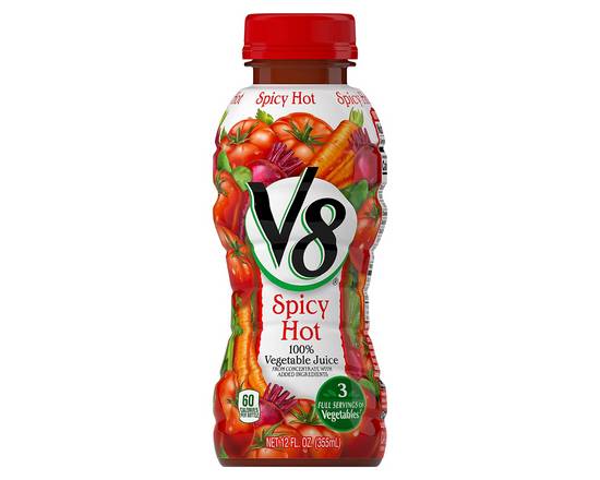 Order V8 Spicy Tomato Juice (12 oz) food online from Checkout Food Stores #47 store, Houston on bringmethat.com