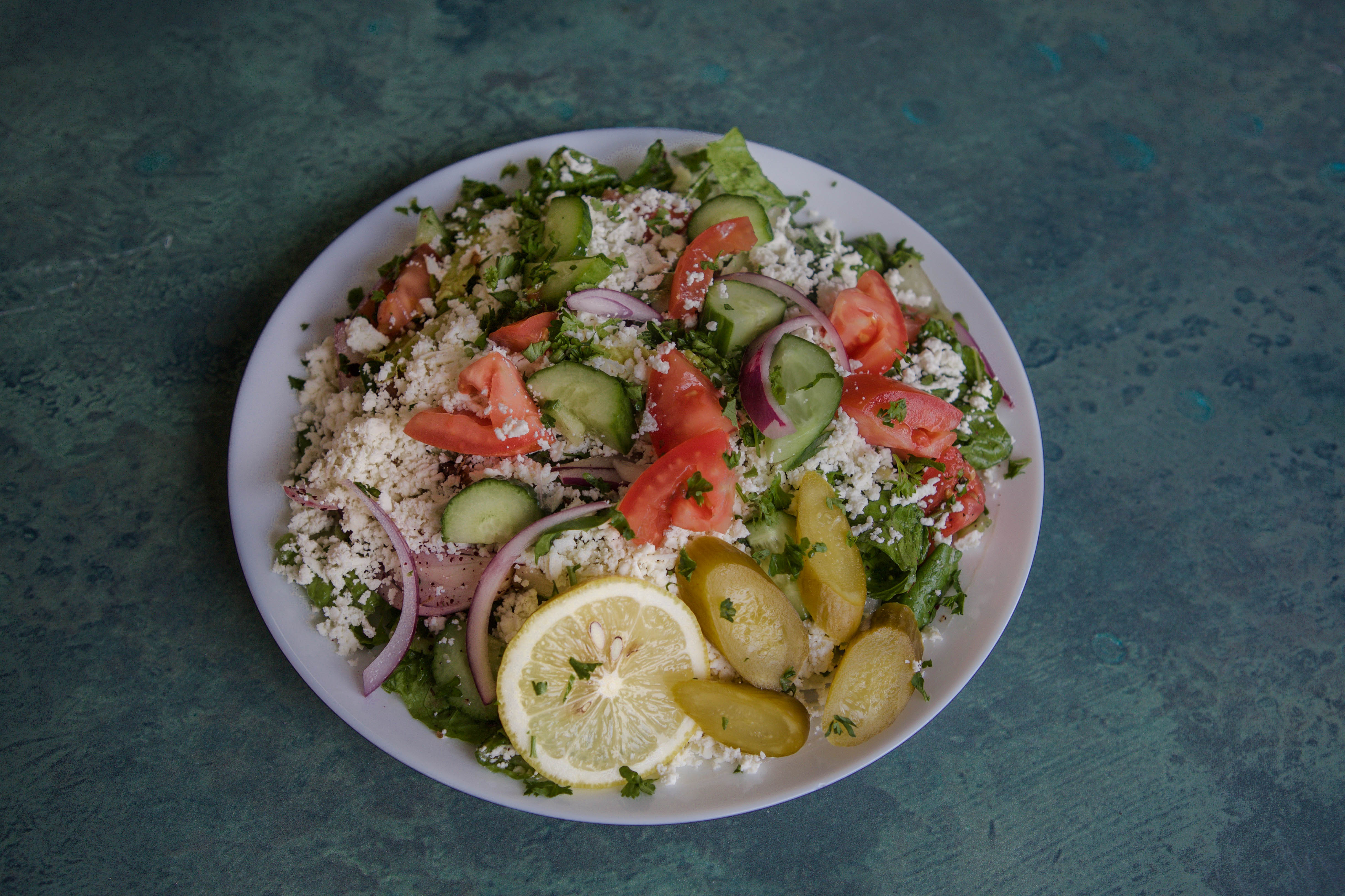 Order Small Greek Salad food online from Sultans Express store, Lansing on bringmethat.com