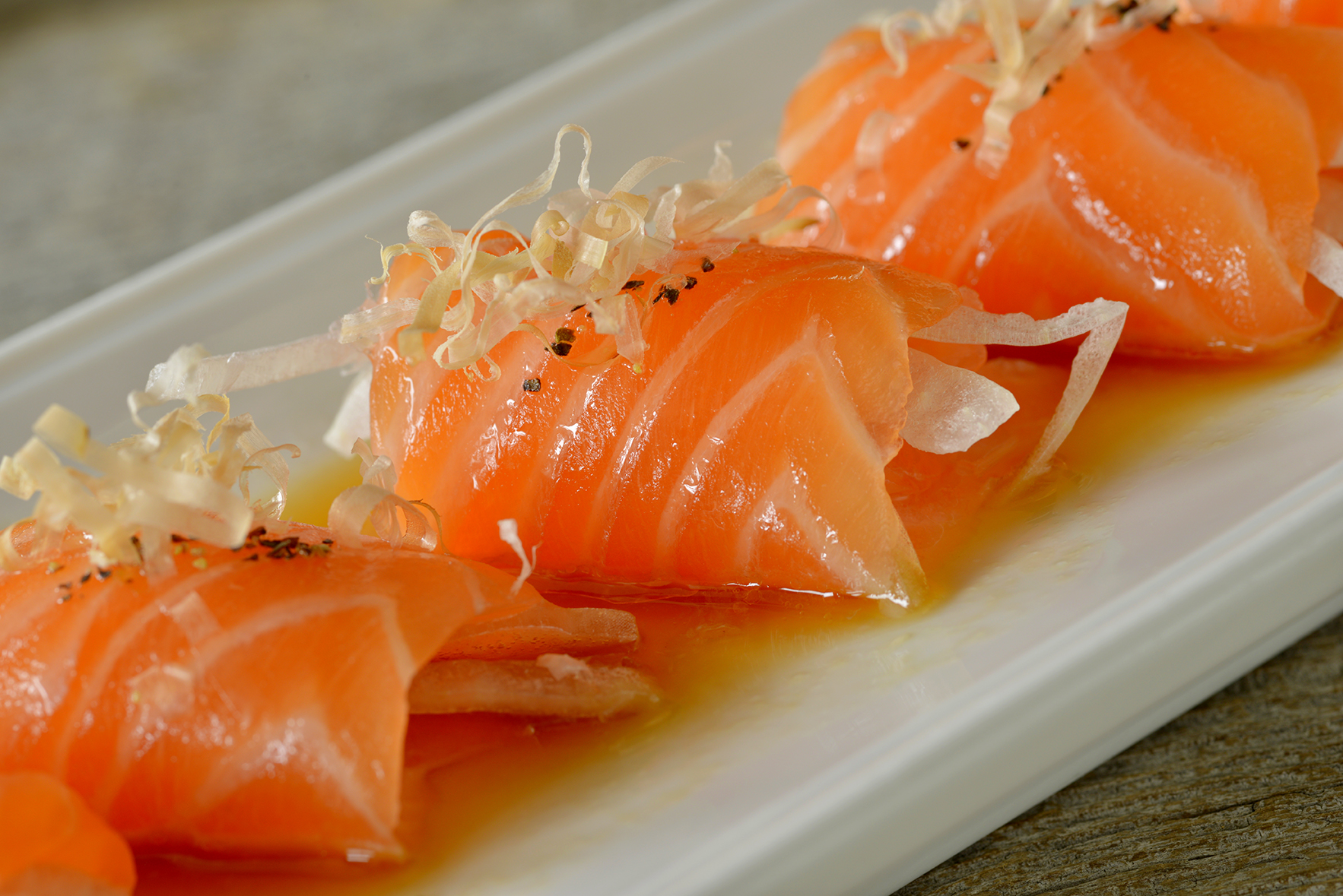 Order Gluten Free Ponzu Salmon food online from Sushi Lounge store, Poway on bringmethat.com