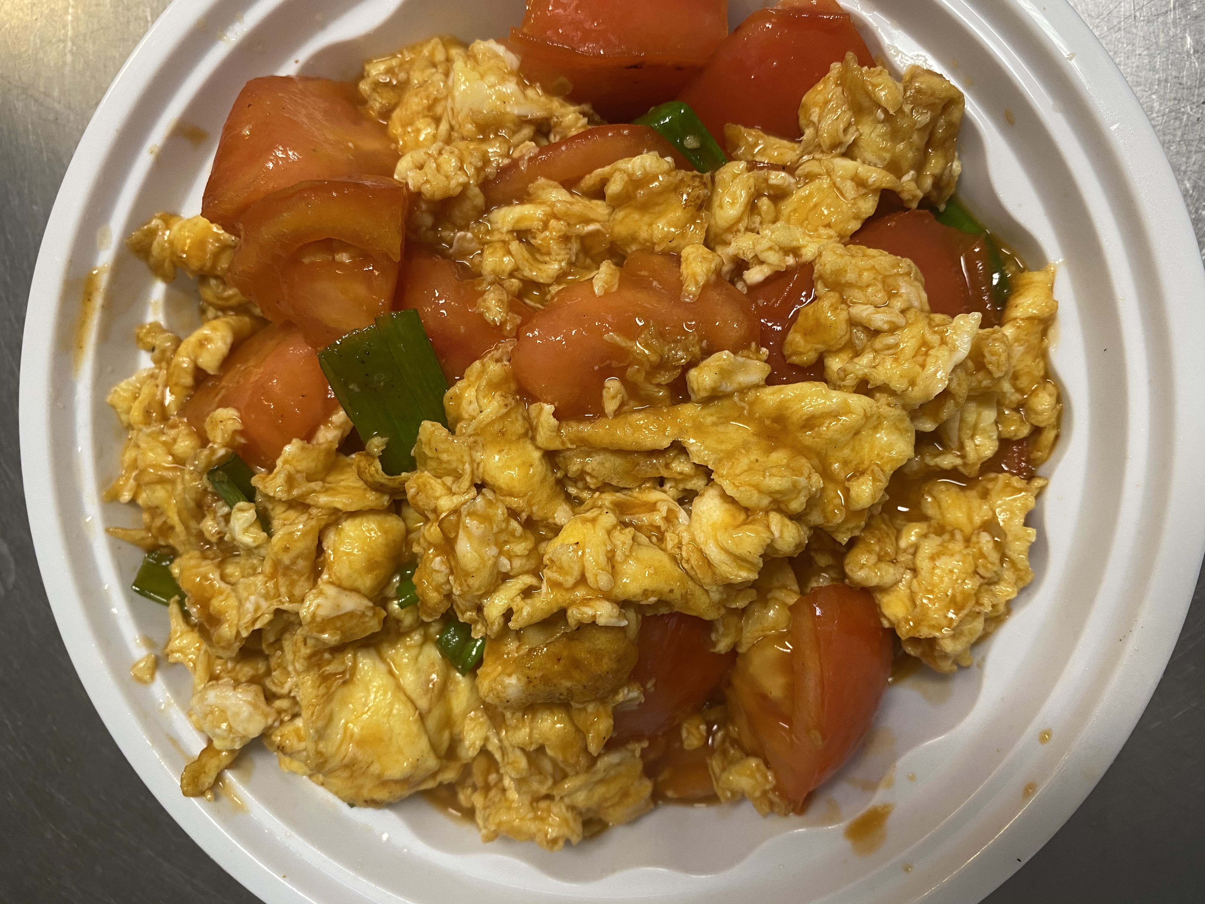 Order 西红柿炒鸡蛋 Tomatoer w eggs food online from New China Inn store, Pittsburgh on bringmethat.com