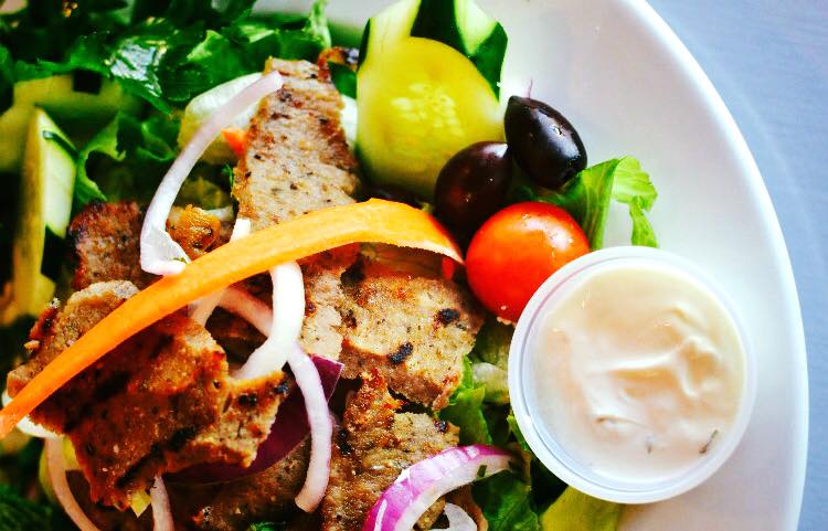 Order Gyros Salad food online from Georgia Greek Cuisine store, San Diego on bringmethat.com