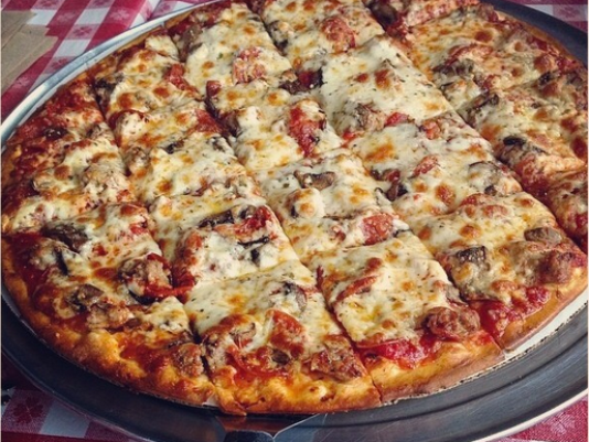Order Thin Crust Pick 4 Pizza food online from Rosatis store, Las Vegas on bringmethat.com
