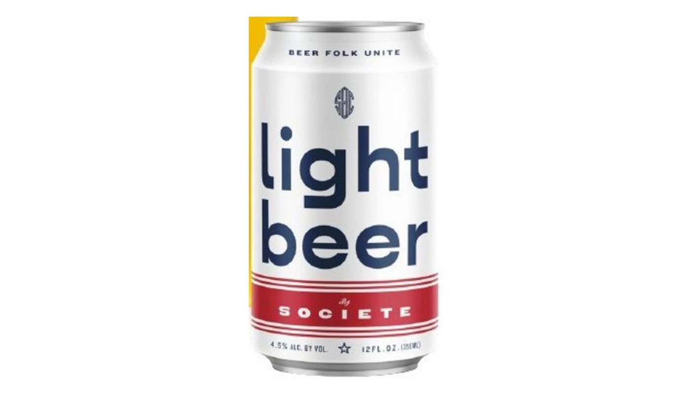 Order Societe Brewing Light Beer Golden Ale 6x 12oz Cans food online from P & B Liquor & Fine Wine store, Long Beach on bringmethat.com