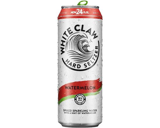Order White Claw Watermelon 24oz Can food online from Chevron Extramile store, Turlock on bringmethat.com