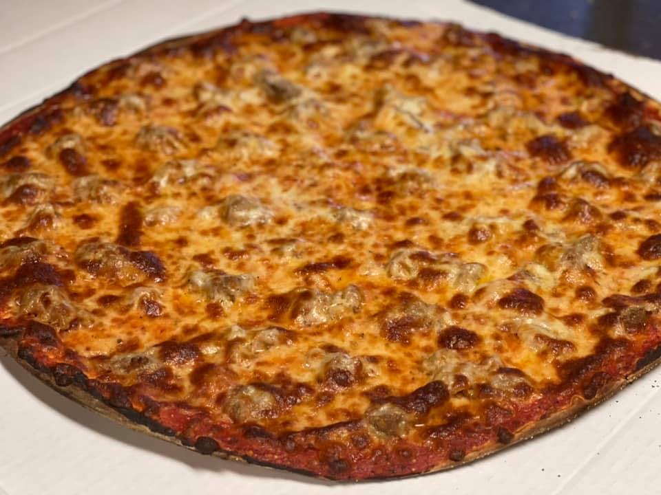 Order Cheese Pizza with One Topping - Small 10'' (Serves 1 People) food online from Joes Pizza store, Chicago on bringmethat.com