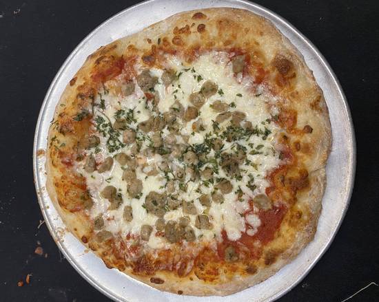 Order 10" Sausage PIzza food online from The Quarter Bar & Grill store, Addison on bringmethat.com