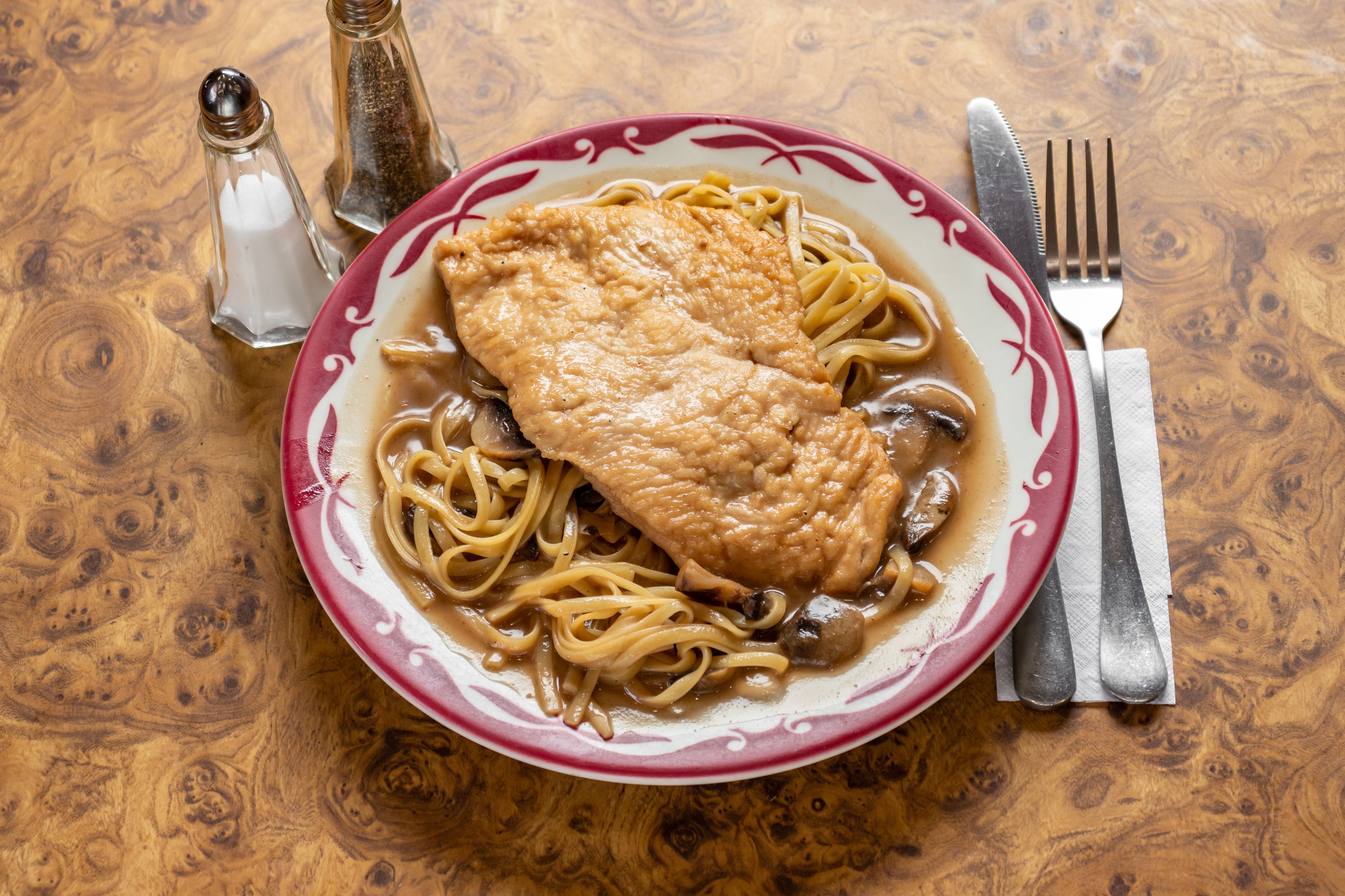 Order Chicken Marsala - Entree food online from Primos Pizza store, New Windsor on bringmethat.com