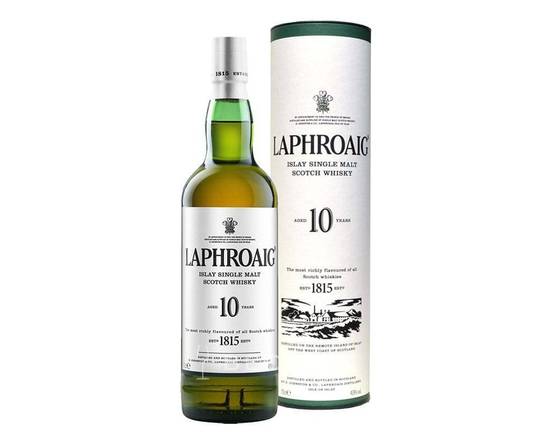 Order Laphroaig, 10 Year Old Single Malt Scotch Whisky 86 Proof · 750 mL food online from House Of Wine store, New Rochelle on bringmethat.com