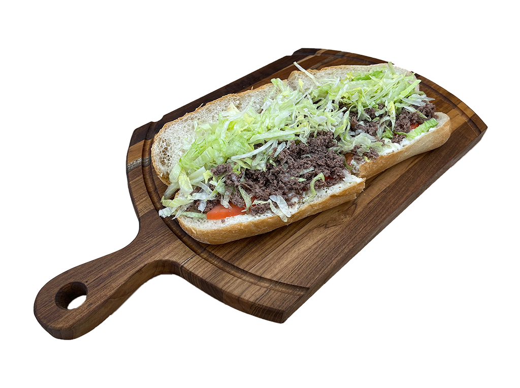 Order Steak and Cheese Sub food online from Land of Pizza Inc store, South Boston on bringmethat.com