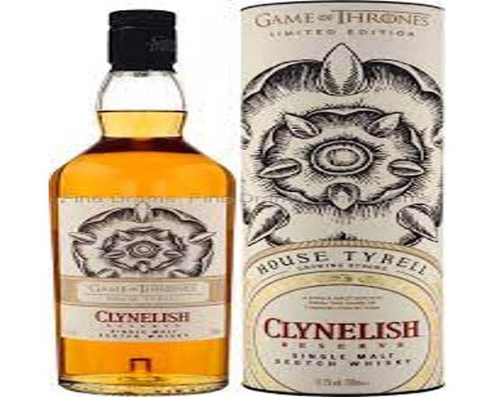 Order Clynelish Reserve Single Malt Scotch Game of Thrones 750Ml 51.2% food online from Pit Stop Liquor Mart store, El Monte on bringmethat.com