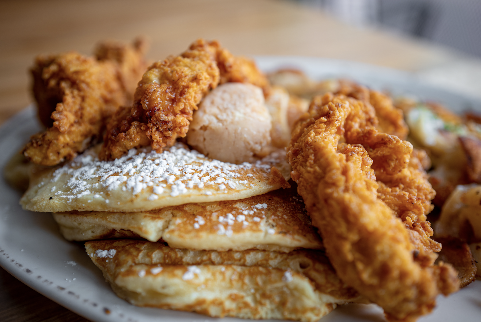Order Chicken and Pancakes food online from Iron Rooster store, Cockeysville on bringmethat.com