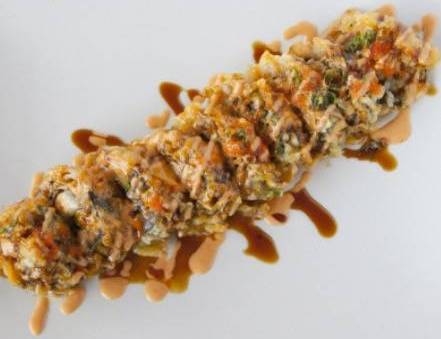 Order Volcano Tempura Roll food online from Sushi Snob store, Austin on bringmethat.com