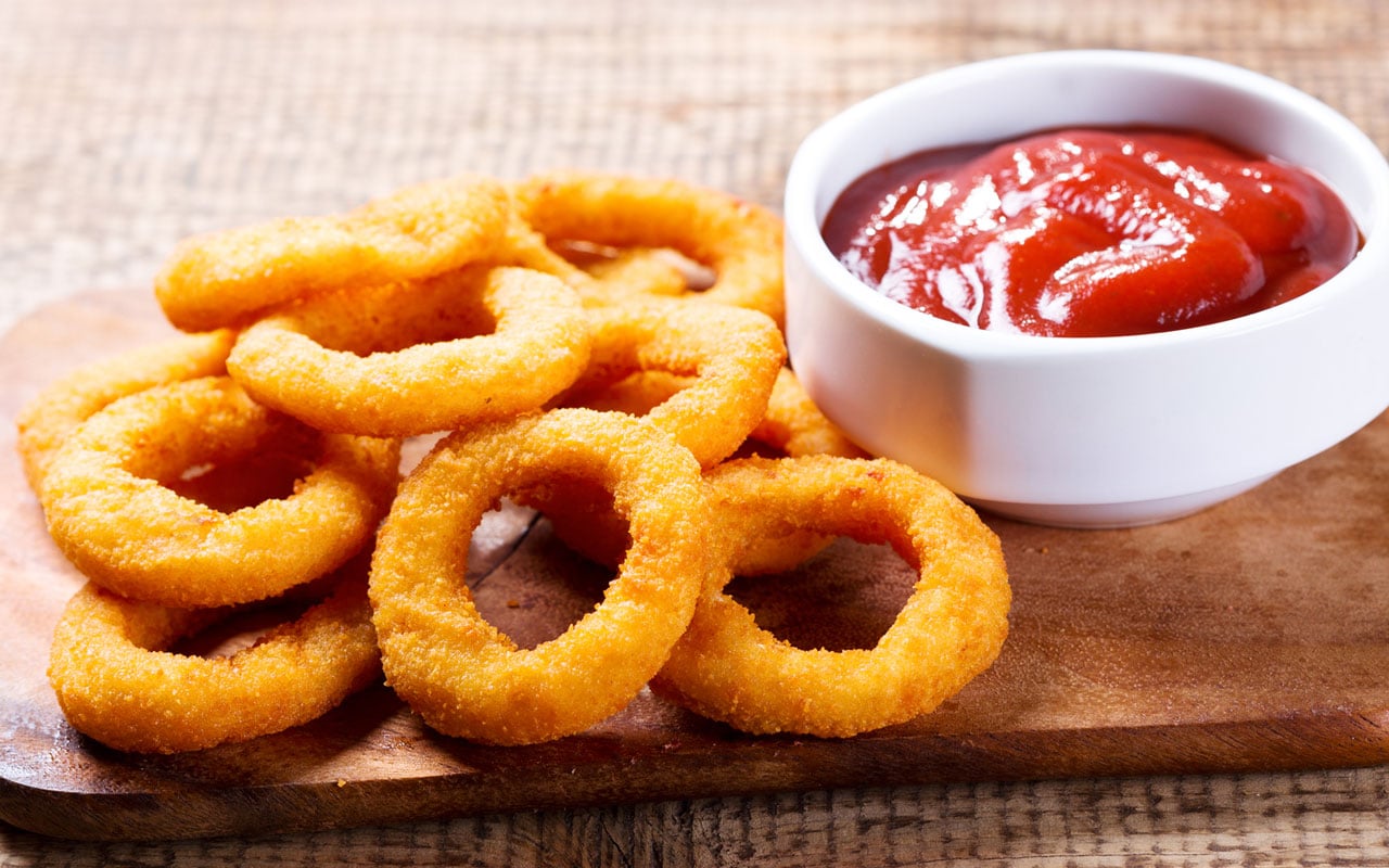 Order Onion Rings food online from Pizza World store, Los Angeles on bringmethat.com