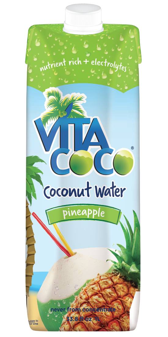 Order Vita Coco Pineapple Coconut Water, 33.8 OZ food online from Cvs store, WEST COVINA on bringmethat.com