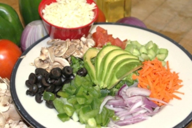 Order Chopped Veggie Salad food online from Italian Delights store, Los Angeles on bringmethat.com
