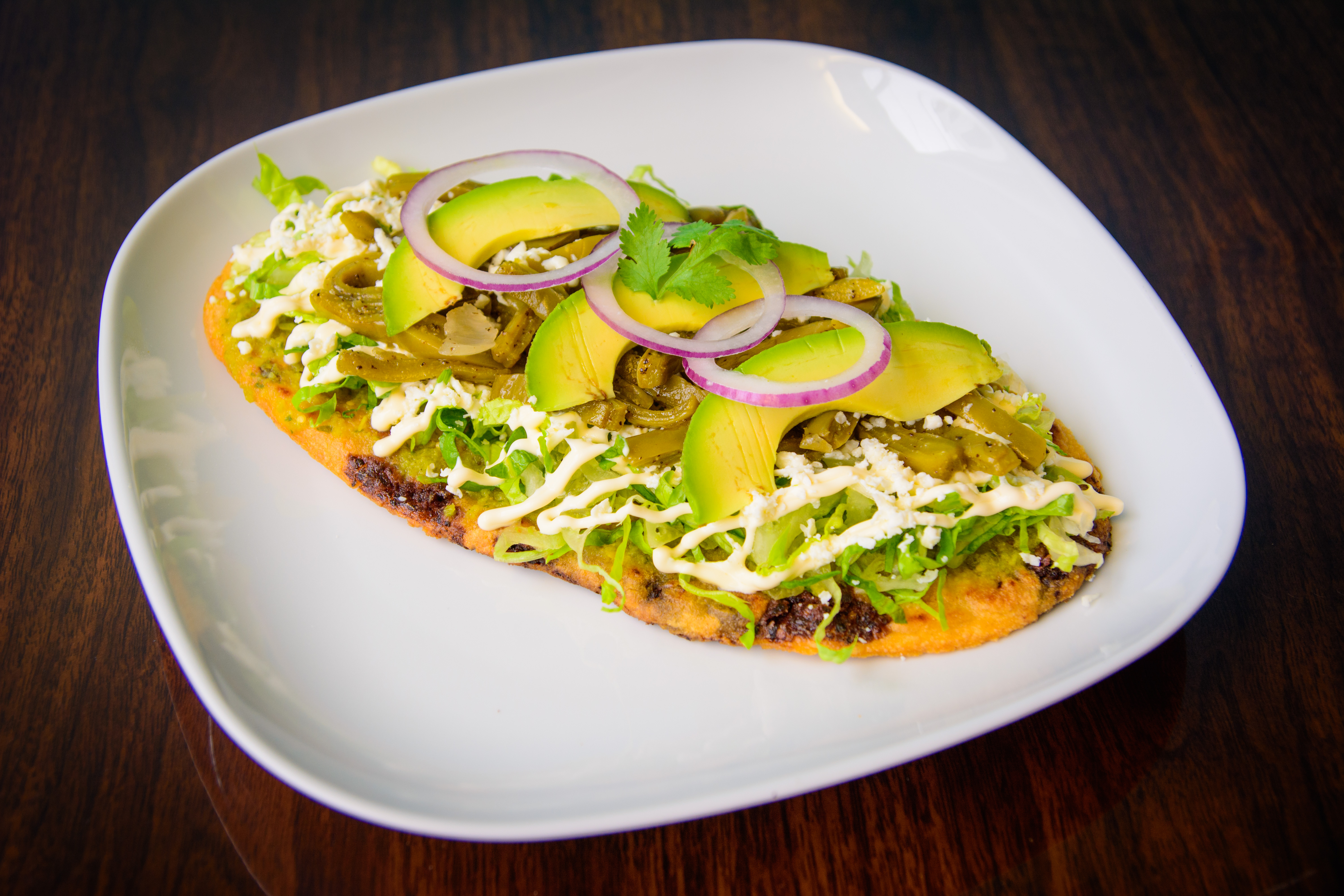 Order Regular Huarache food online from Sol Azteca store, Jersey City on bringmethat.com