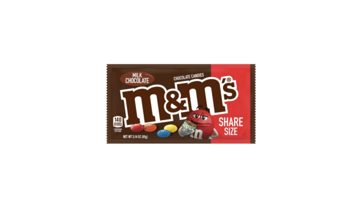 Order M&M's Original Milk Chocolate Share Size food online from Luv Mart store, Santa Cruz on bringmethat.com