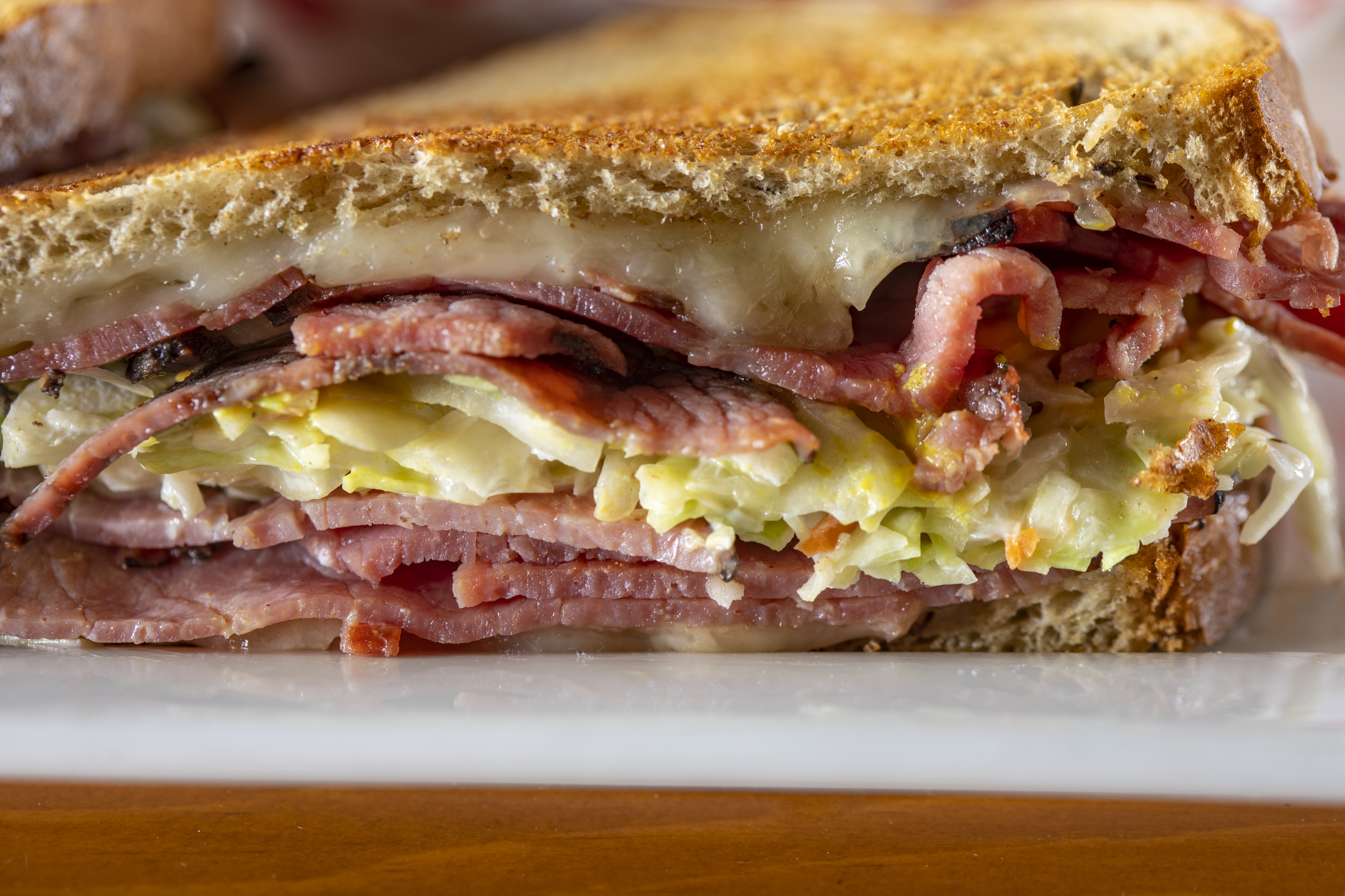 Order Hot Pastrami Sandwich food online from Pork Store Cafe Valencia 312216th store, San Francisco on bringmethat.com
