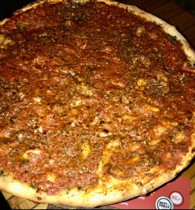 Order Tomato Pie - Small 14" food online from Rustica store, Philadelphia on bringmethat.com