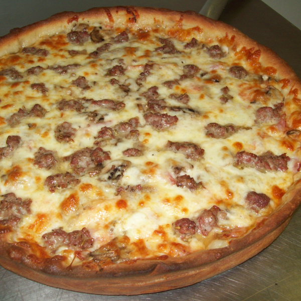 Order Chicago Style Cheese Pizza food online from Rinaldi Pizza & Sub Shop store, Marne on bringmethat.com