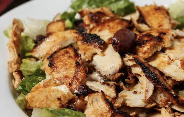 Order Chicken Shawarma Salad food online from Albasha Greek & Lebanese Café store, Covington on bringmethat.com