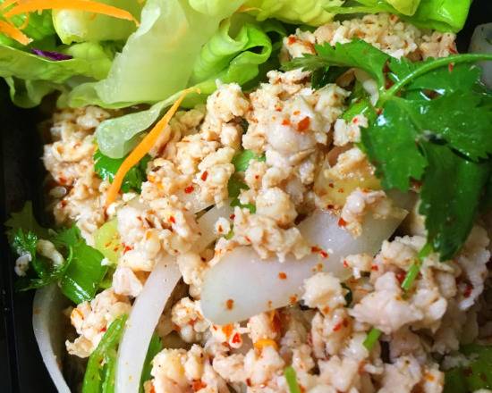 Order 24. Larb Thai Salad food online from Exotic Thai store, Burbank on bringmethat.com