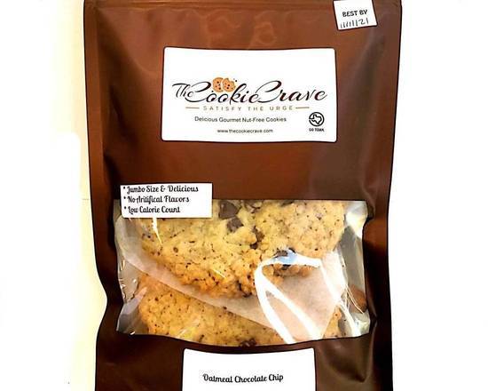 Order The Cookie Crave 3 Giant Oatmeal Chocolate Chip Cookies food online from Urban Value Corner Store store, Dallas on bringmethat.com