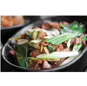 Order Mongolian Beef Rice 蔥爆牛肉飯 food online from Ten Ren Tea Time store, Walnut on bringmethat.com