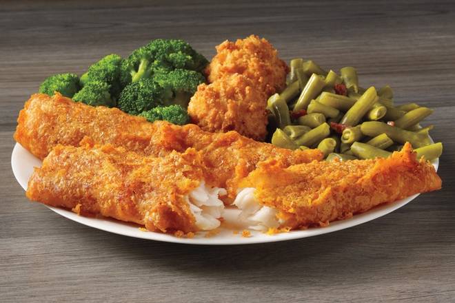 Order 2 Piece Spicy Batter Dipped Fish Meal food online from Captain D's Seafood store, LaGrange on bringmethat.com
