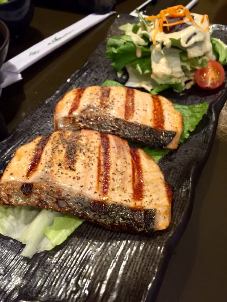Order Salmon Shioyaki food online from Arashi Sushi store, San Francisco on bringmethat.com