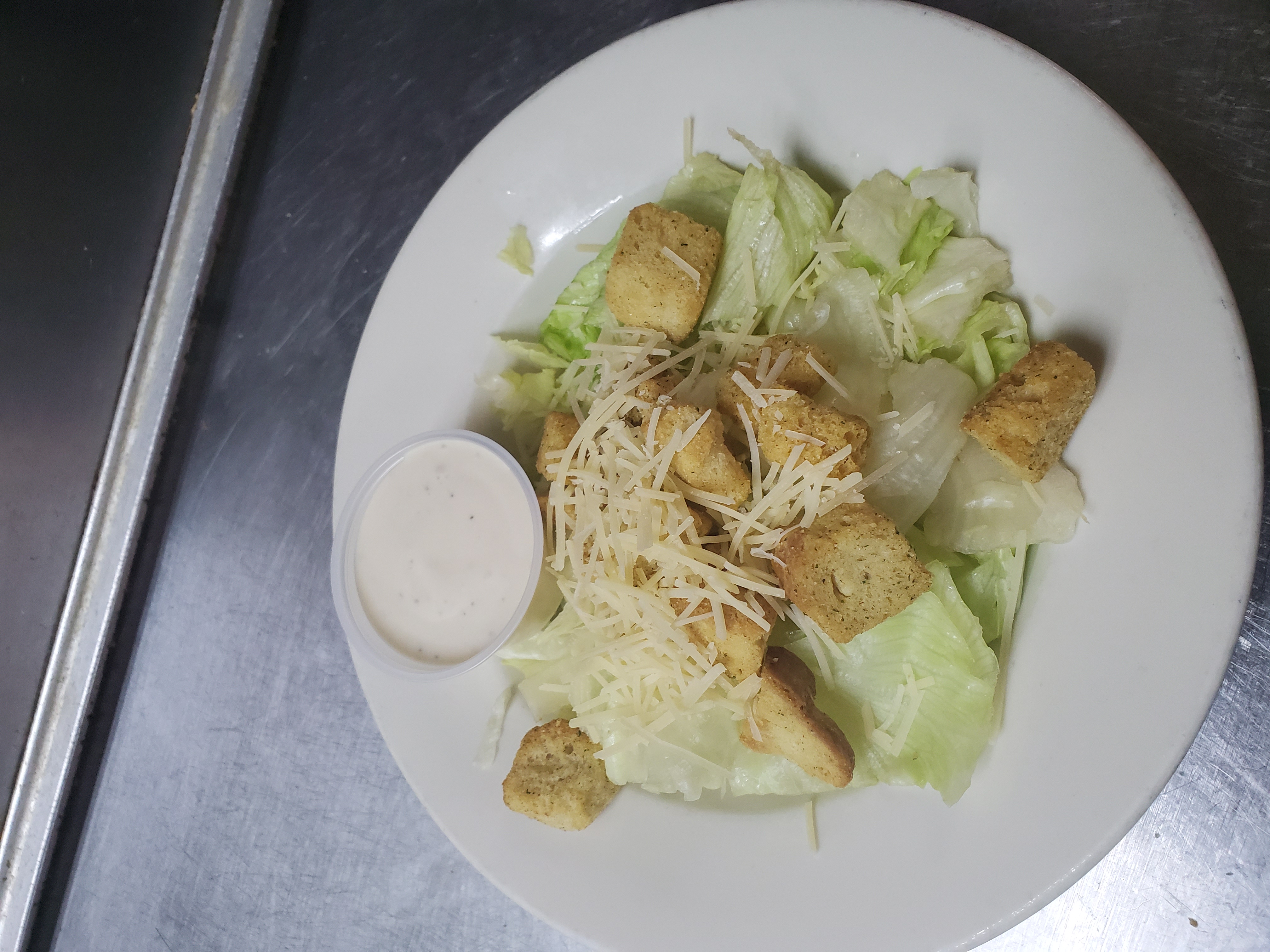 Order Caesar Salad food online from Pepes Pizza store, North Richland Hills on bringmethat.com