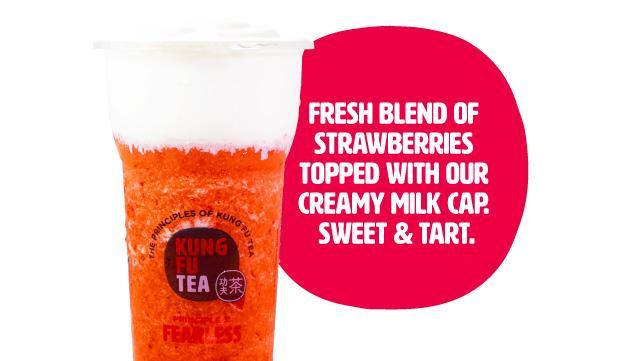 Order Strawberry Cream food online from Kung Fu Tea store, Plano on bringmethat.com