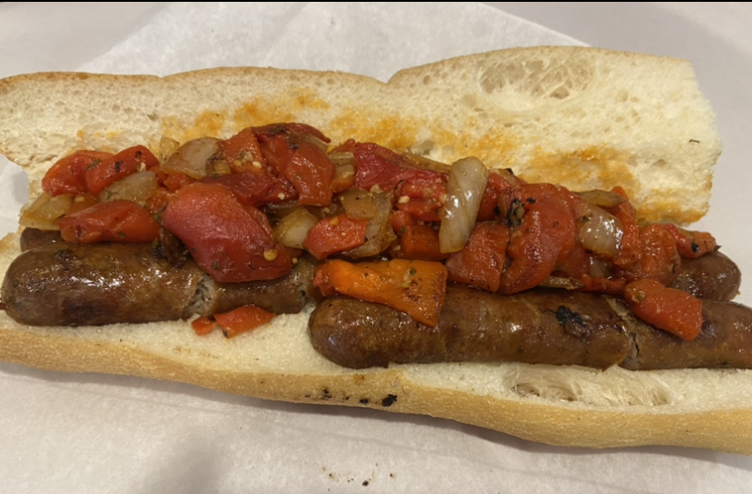 Order Sausage, Onions and Peppers Sandwich food online from Mipal Deli store, Philadelphia on bringmethat.com