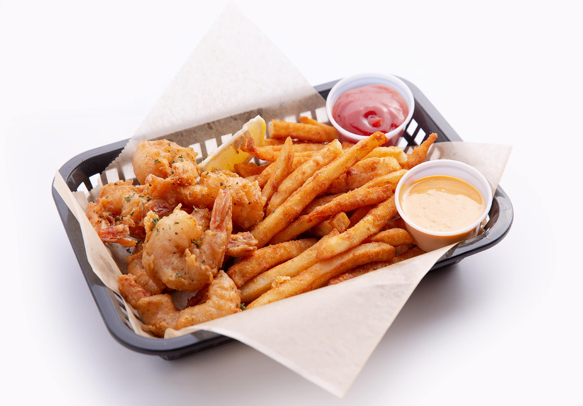 Order Fried Shrimp Basket food online from Shaking Crab store, Foxboro on bringmethat.com
