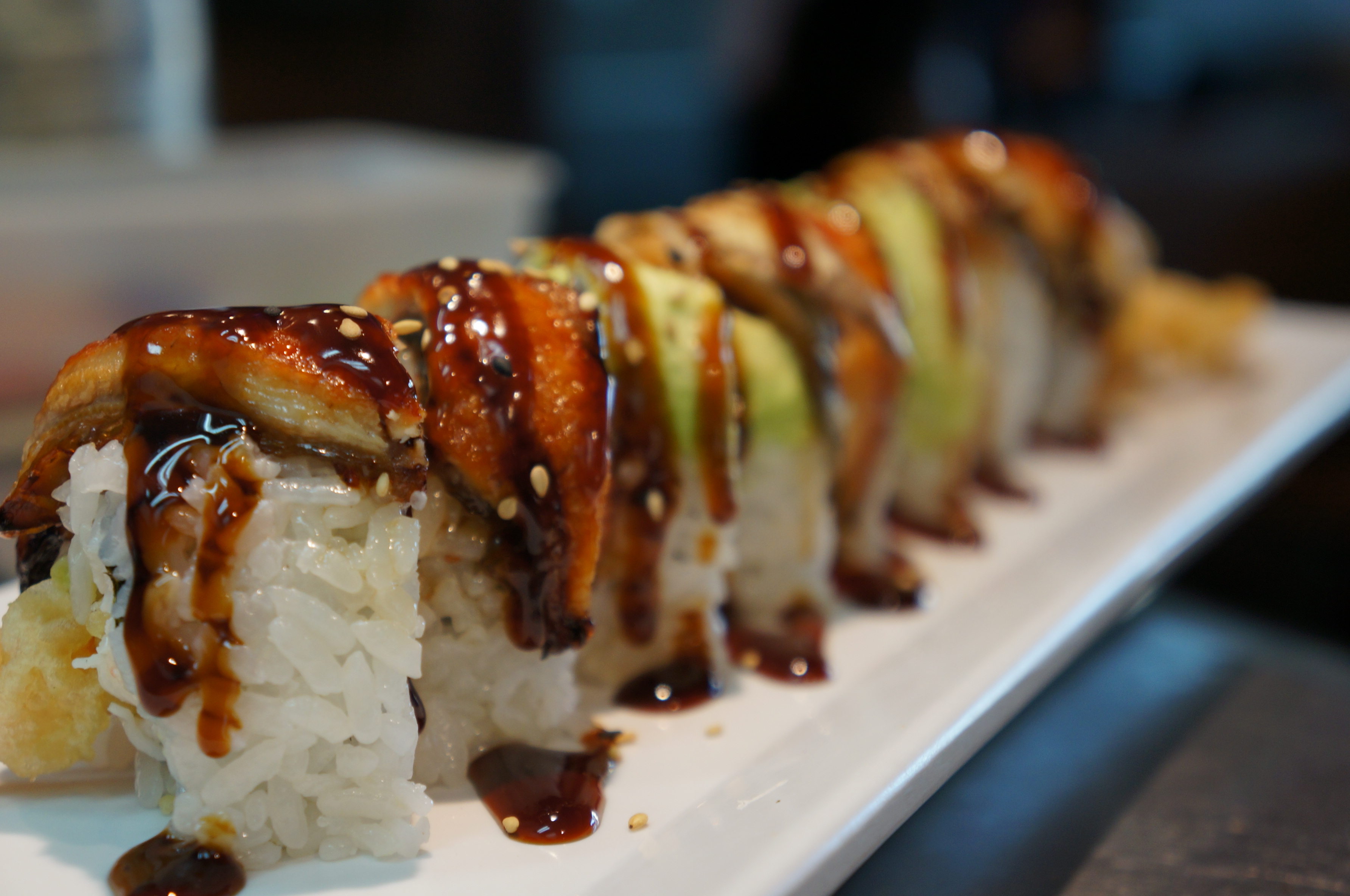 Order Green Dragon Roll food online from Ki Sushi & Sake Bar store, Buena Park on bringmethat.com