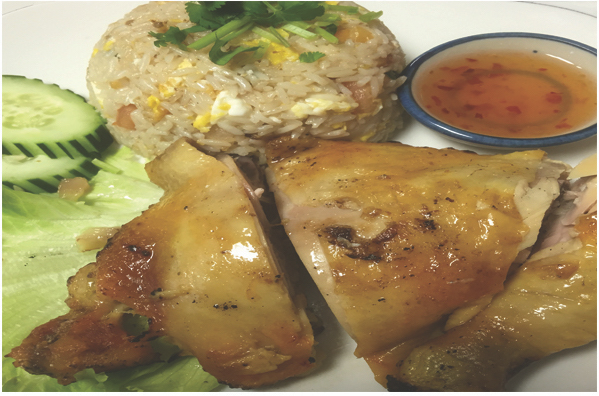 Order BBQ Chicken Fried Rice food online from Double Delicious Thai Cuisine store, Fountain Valley on bringmethat.com