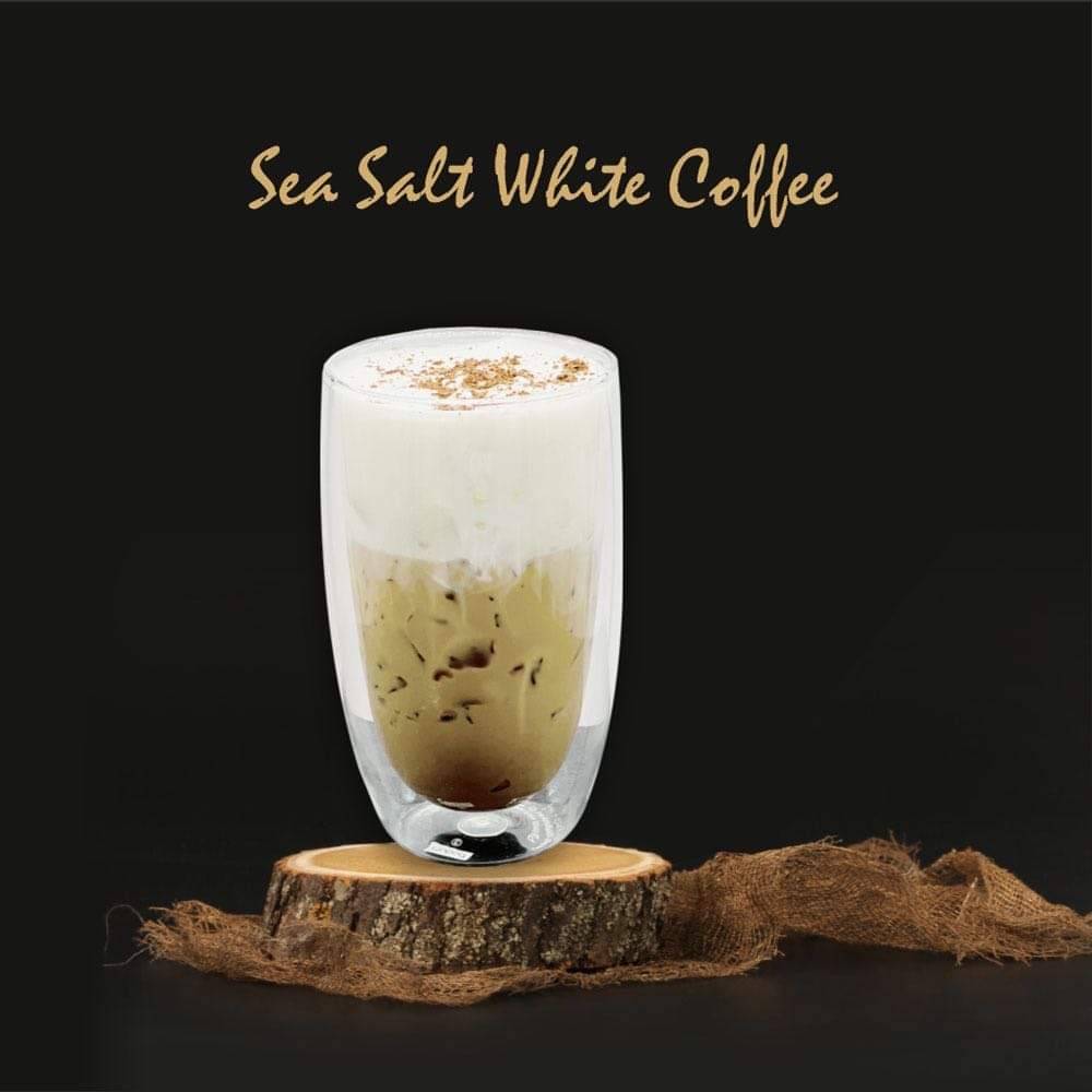 Order Sea Salt White Coffee  food online from 8 Degrees Ice Cream & Boba store, Des Moines on bringmethat.com