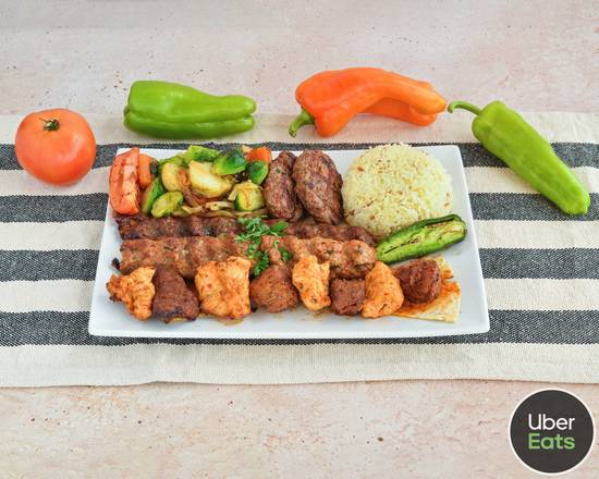 Order Mixed Kebab for Two food online from Cinar Mediterranean store, Livingston on bringmethat.com