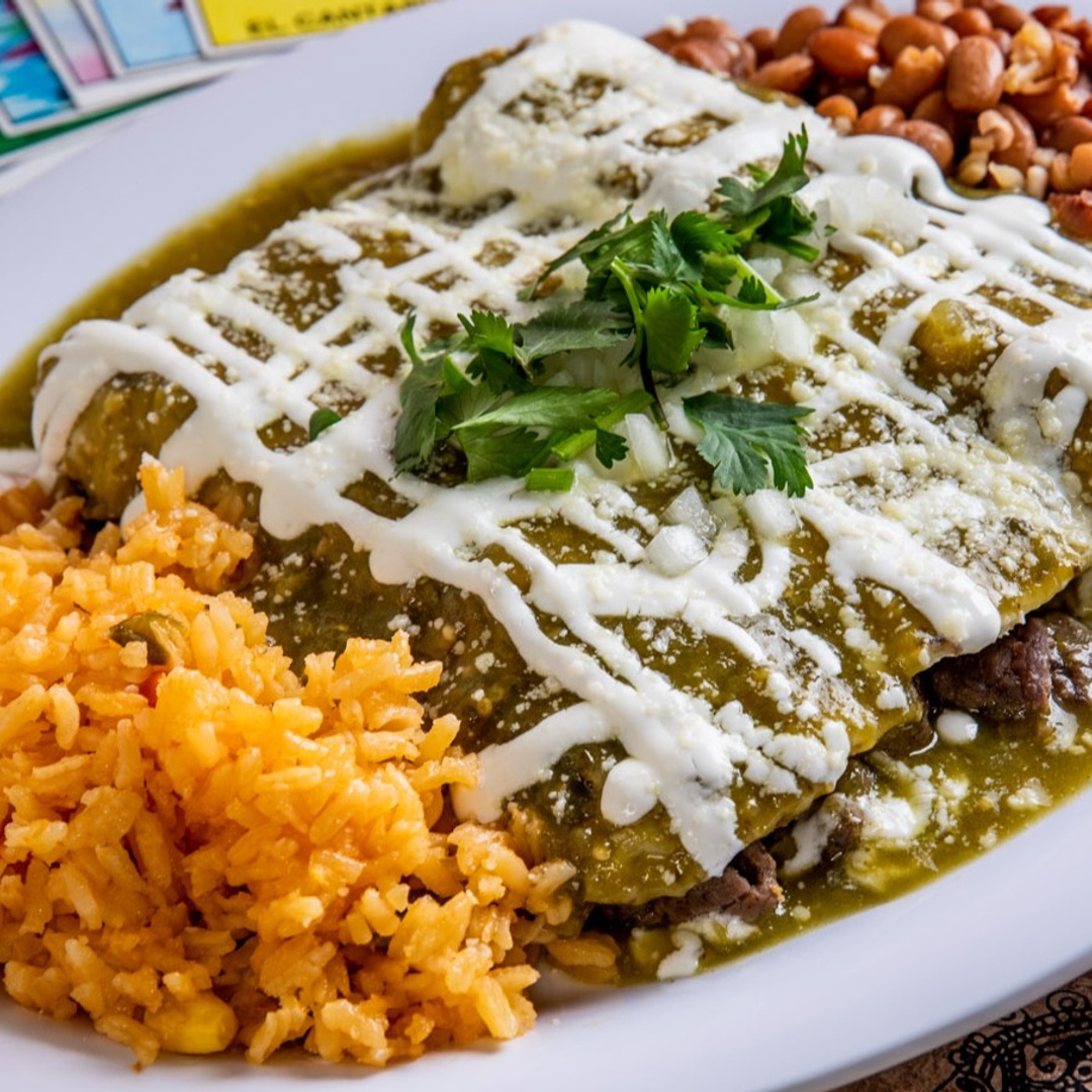 Order Chicken Enchiladas food online from Homemade Taqueria store, Brooklyn on bringmethat.com