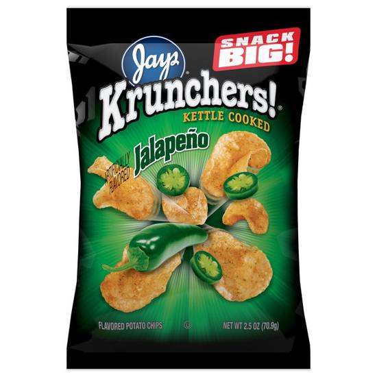 Order Jays Krunchers Jalapeno Kettle Cooked Potato Chips food online from Exxon Food Mart store, Port Huron on bringmethat.com