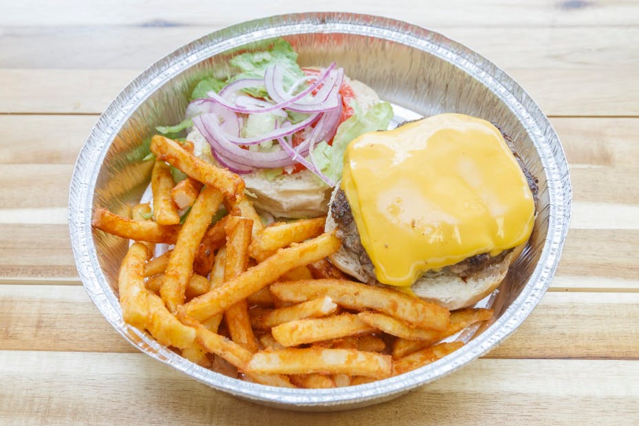Order 1/4 lb. Cheeseburger - 1/4 lb. Cheeseburger food online from Nick's Pizza store, Castle Shannon on bringmethat.com