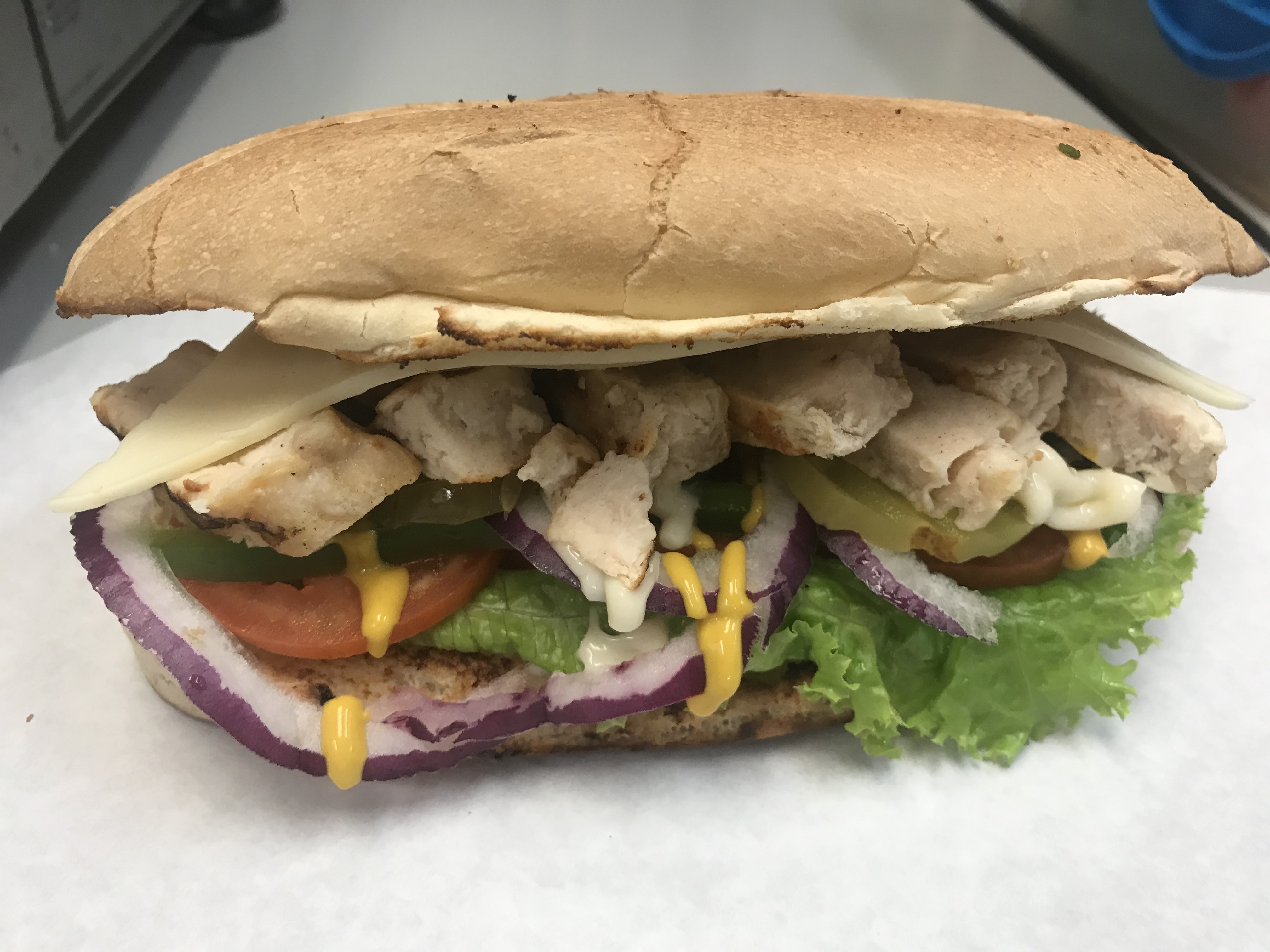 Order 32 Sandwich Grilled Chicken food online from Michael Donuts store, Hungtington Beach on bringmethat.com