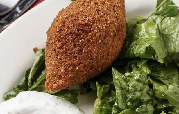 Order Fried Kibbi (1 pc) food online from Albasha Greek & Lebanese Café store, Covington on bringmethat.com