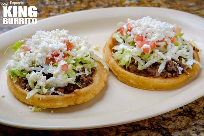 Order Sopes with Meat food online from BM Tacos Burritos & More TULSA SHERIDAN store, Tulsa on bringmethat.com