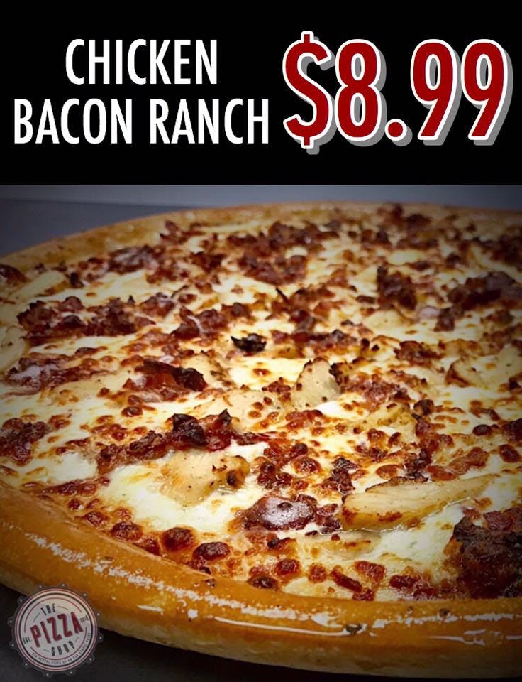 Order Chicken Bacon Ranch Pizza - Small 10'' food online from The Pizza Shop store, Tuttle on bringmethat.com