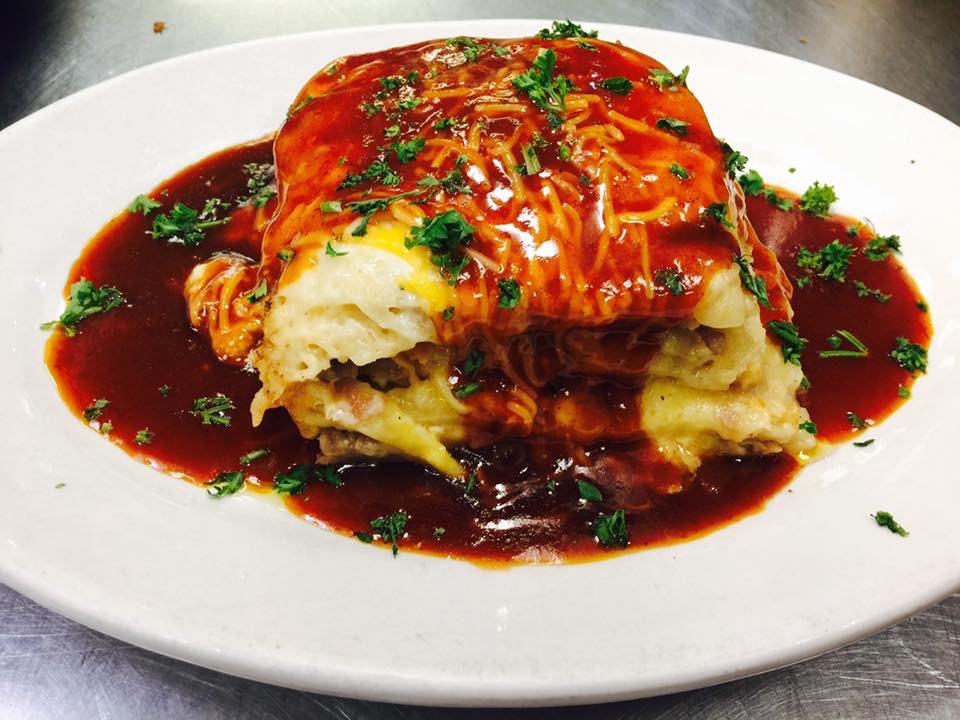 Order BBQ Lasagna food online from Mojo Pub -N- Grill store, Youngstown on bringmethat.com