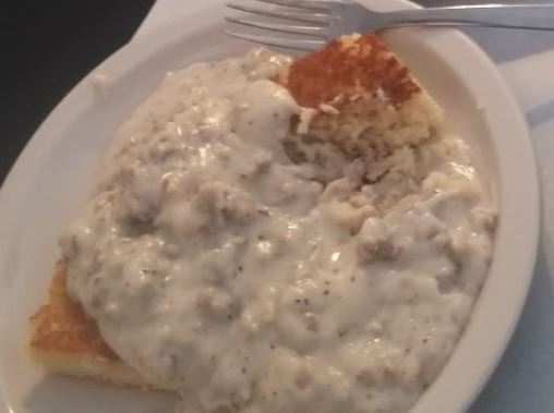 Order Sausage Gravy and Creamed Dried Beef Over Biscuits food online from Peg & Bill Diner Ii store, Williamsport on bringmethat.com