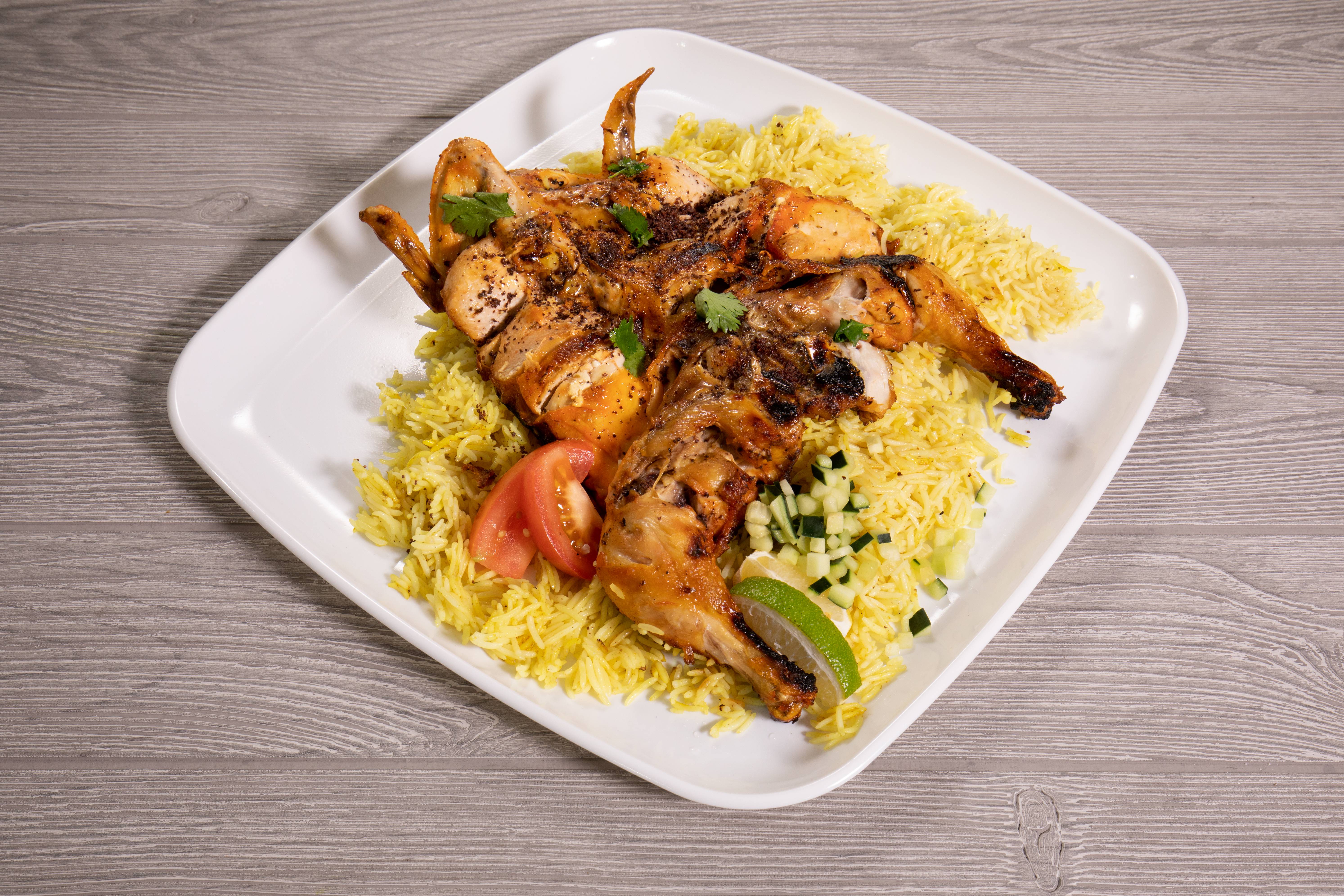 Order Whole Chicken Kebab food online from Al Aseel Grill & Cafe store, Houston on bringmethat.com