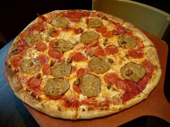 Order > 12" 3 Meat Pizza food online from Coal Fire store, Hunt Valley on bringmethat.com