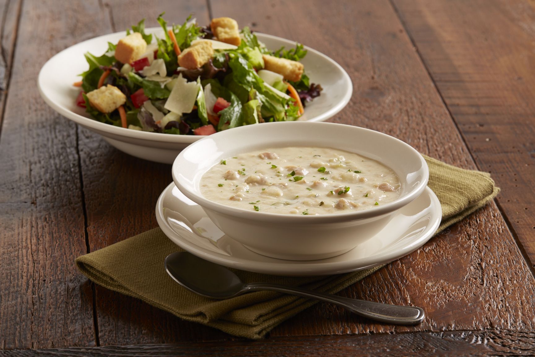 Order Bowl of Soup & Salad food online from Neal Coffee Shop store, San Mateo on bringmethat.com